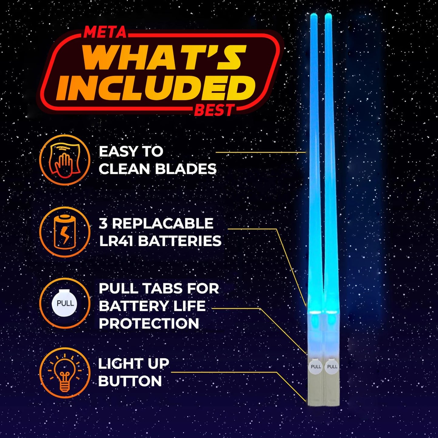 SaberSticks™ LED Lightsaber Chopsticks